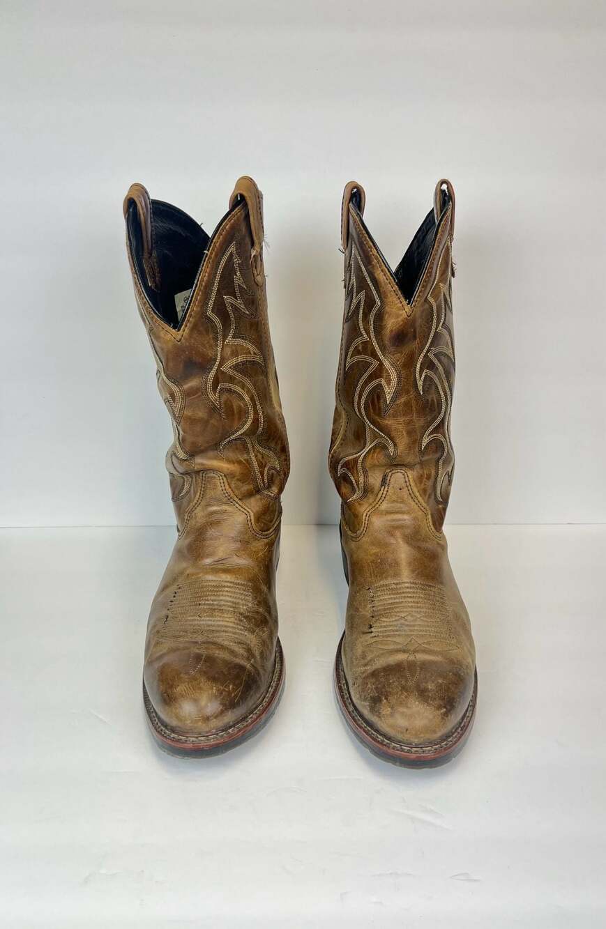 Double-H Boot Company DH1554 Blk ICE Work Western Square Toe Boots Men’s Sz 10D - Picture 8 of 8